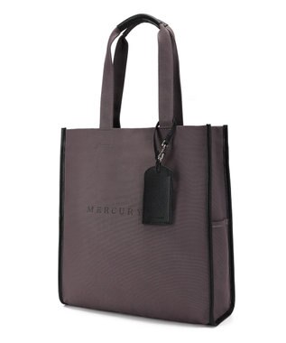 style code 【MERCURYDUO/マーキュリーデュオ】カードケース付　キャンバストートバッグ 推し活バッグ パープル