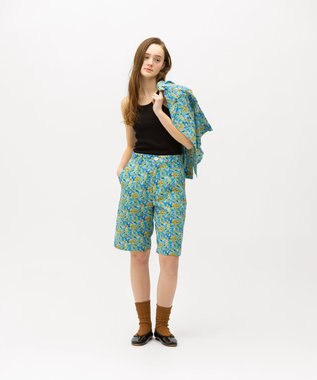 LENO LIBERTY PRINT SHORTS / リバティプリントショーツ BLUE