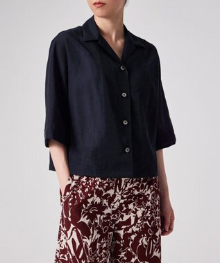  オープンカラー シアーシャツ