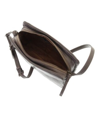 genten ゴートベーシック スクエアショルダーバッグ グレー