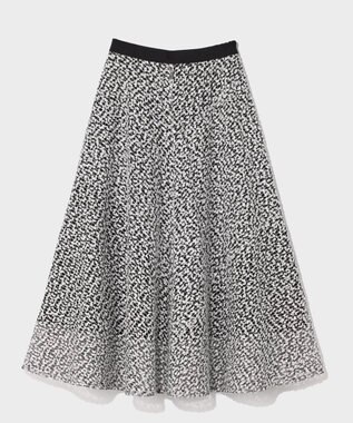 GRACE CONTINENTAL フェザーembドレス ホワイト