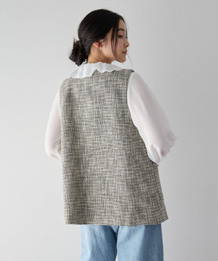 YECCA VECCA ラッフルブラウス White