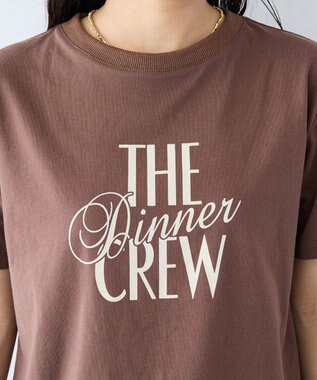 CRAFT STANDARD BOUTIQUE フロッキープリントＴシャツ Brown