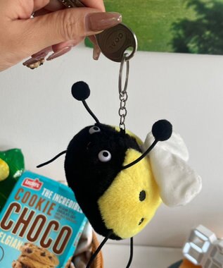 WEGO ふりふりてんとうむしぬいぐるみキーホルダー