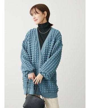 Green Parks ・ＲＡＹ　ＣＡＳＳＩＮ　ポップコーンカーディガン Blue