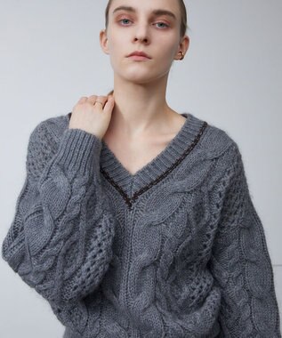 BEIGE， 【CLUEL12月号掲載】NESLE / ニット M Gray x Cafe Noir