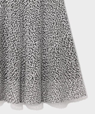 GRACE CONTINENTAL フェザーembドレス ホワイト