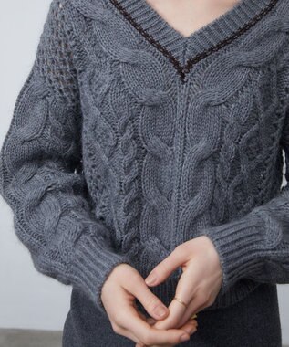 BEIGE， 【CLUEL12月号掲載】NESLE / ニット M Gray x Cafe Noir