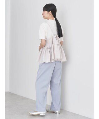 earth music&ecology ＳＥＴ２点ジャガードビスチェ＋リブプルオーバー Beige