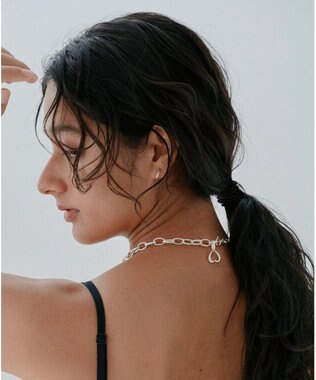 yoaa シルバー925 オープンハートネックレス シルバー925