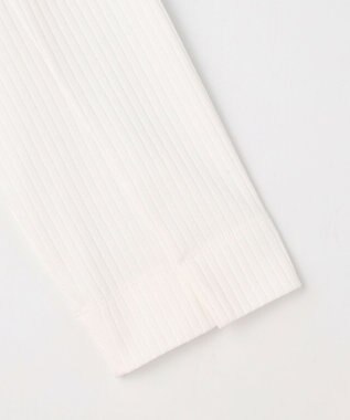 J.PRESS LADIES L 針抜きフライス クルーネック カットソー ホワイト系