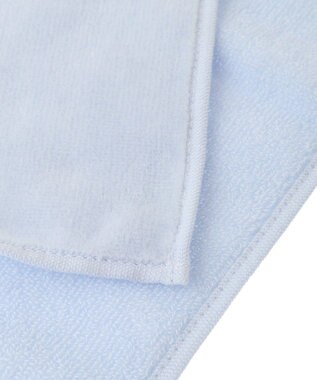 Maison de FLEUR ローズ刺繍タオルハンカチ Blue