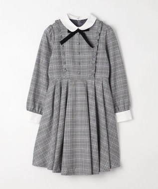 ANY KIDS 長袖 ワンピース グレンチェック