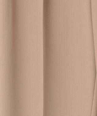 自由区 【洗える】オックスストレッチテーパード パンツ ベージュ