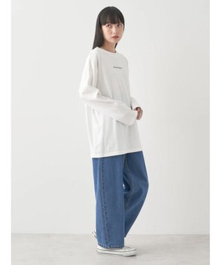 earth music&ecology Ａｕ　ｐｅｔｉｔ　ｂｏｎｈｅｕｒ　ロンＴ Off White