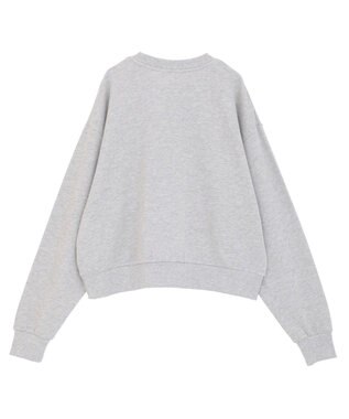 Green Parks Lucifer/ルシファー/レース英字ロゴスウェット Gray Mixture