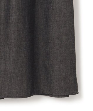 BEIGE， POMEGRANATE / ギャザーワンピース Chambray Black