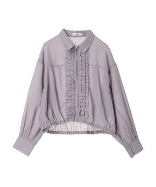earth music&ecology フリルシャツ Lavender