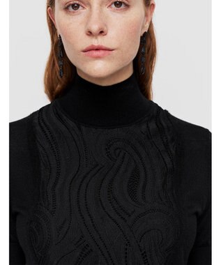 JOSEPH レース&ニット　ショートスリーブニット Black