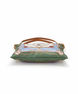 TOPKAPI 【TREASURE TOPKAPI】【アーカイブ】マイルドサテン スカーフ パネル柄 トートバッグ 2023 グリーン