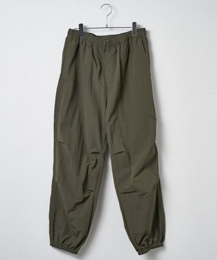 WEGO 【ウエストゴム/撥水/洗濯機可】ナイロンイージーパンツ カーキ