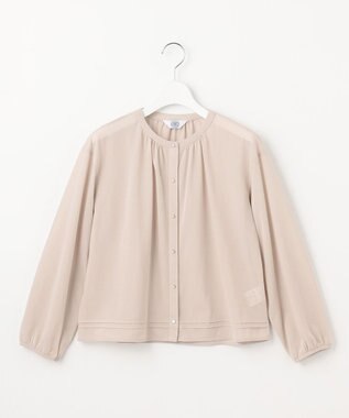 J.PRESS LADIES L 【洗える】シアー カーディガン ベージュ系