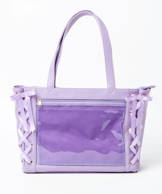 WEGO 【痛バ＆推し活】レースアップ痛バッグS ライトパープル