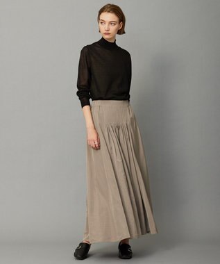 ICB 【洗える】ヴィスコースシアー ハイネックプルオーバー ブラック系