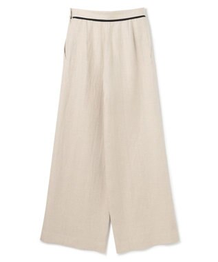 BEIGE， 【S-size】CHESTNUT / ワイドパンツ Flax