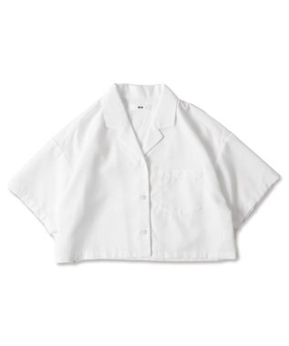 WEGO オープンカラーショートシャツ ホワイト