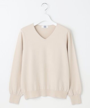 J.PRESS LADIES 【ご好評につき新色追加！・WEB限定カラーあり・洗える】PRINCE Vネック ニット ベージュ系