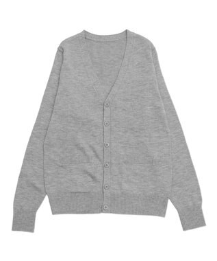 WEGO 【WEB限定/2025年秋冬新作//洗濯OK/毛玉レス/MLXLサイズ展開/オフィス/カジュアル】ベーシックニットカーディガン 杢グレー