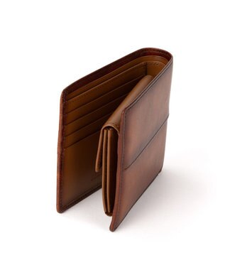 ACE BAGS & LUGGAGE LO HOMME PRESSE アルカイックAC 本革 小銭入れつき二つ折り財布 71895 ロ・オム・プレッセ ブラウン