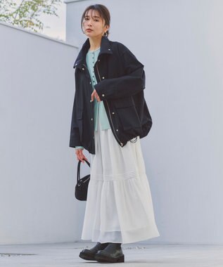 UNFILO L スタンド ZIPアウター ネイビー