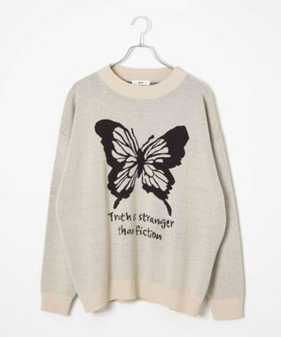 WEGO オーバーフィットジャガードプルオーバー 柄7
