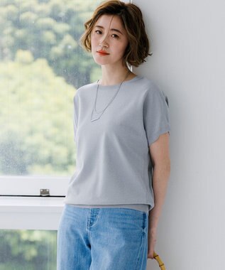 23区 L レーヨンポリエステルストレッチ プルオーバー ラメ ニット