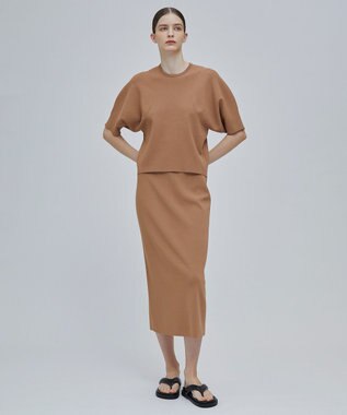 BEIGE， LAURA / 半袖ニットトップス Camel