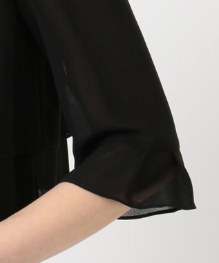 組曲 NOIR 【洗える】ウォッシャブルストレッチバーズアイ　ジャケット＋ワンピース ブラック系