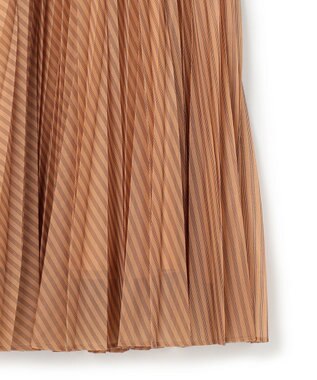 ICB カールマイヤープリーツ スカート アンバーブラウン