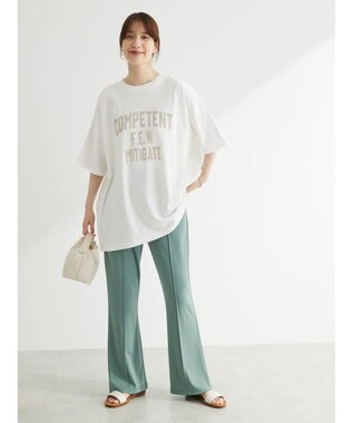 Green Parks カレッジロゴ半袖チュニック White