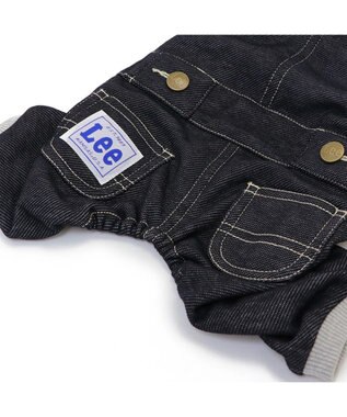 PET PARADISE Ｌｅｅ ニット デニム ロンパース 小型犬 紺（ネイビー・インディゴ）