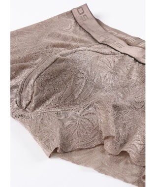 WACOAL MEN ボクサーパンツ【レースボクサー】フロント快適グラマラス 通気性 フリーなカッティング(裾部分) 前閉じ レース 下着 GT3341 /ブロス バイ ワコールメン ベージュ