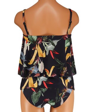 San-ai Resort（三愛水着楽園） ロングパンツセット　9M・11L　【Coral veil（コーラルヴェール）】 ネイビー