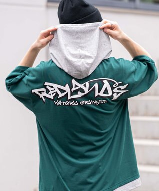 WEGO 【接触冷感/ユニセックス着用ITEM】エンボスロゴグラフィックTPK（SS） ダークグリーン