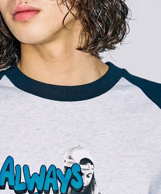 WEGO フォトグラフィックラグランBIGT（S） 柄2