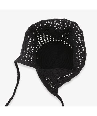 林八百吉商店 un chapeau ニットボンネット ブラック