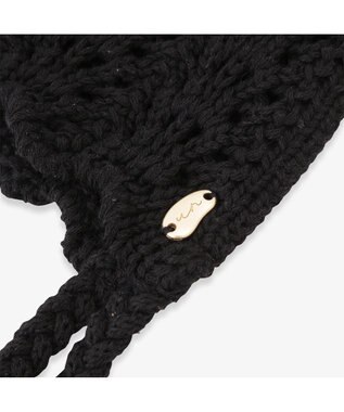 林八百吉商店 un chapeau ニットボンネット ブラック