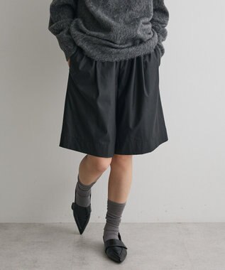 CRAFT STANDARD BOUTIQUE ウエストコードハーフパンツ Black