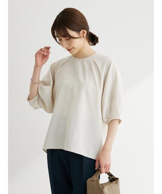 Green Parks 接触冷感　ラグランブラウス Off White