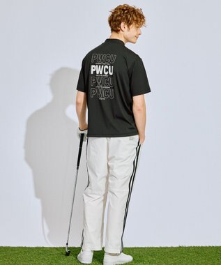 PW CIRCULUS 【UV遮蔽率99.5%  UVカット/速乾/ストレッチ】【GOLF OUT掲載】【MEN】ポケットモックT  ゴルフ ブラック系